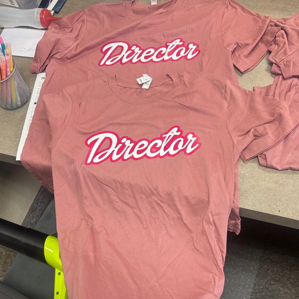Team Graphic T-Shirt in Pink Barbie lettering